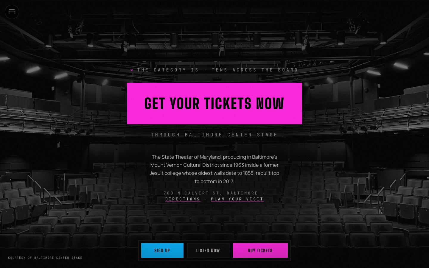 Rendered tickets section, annotated